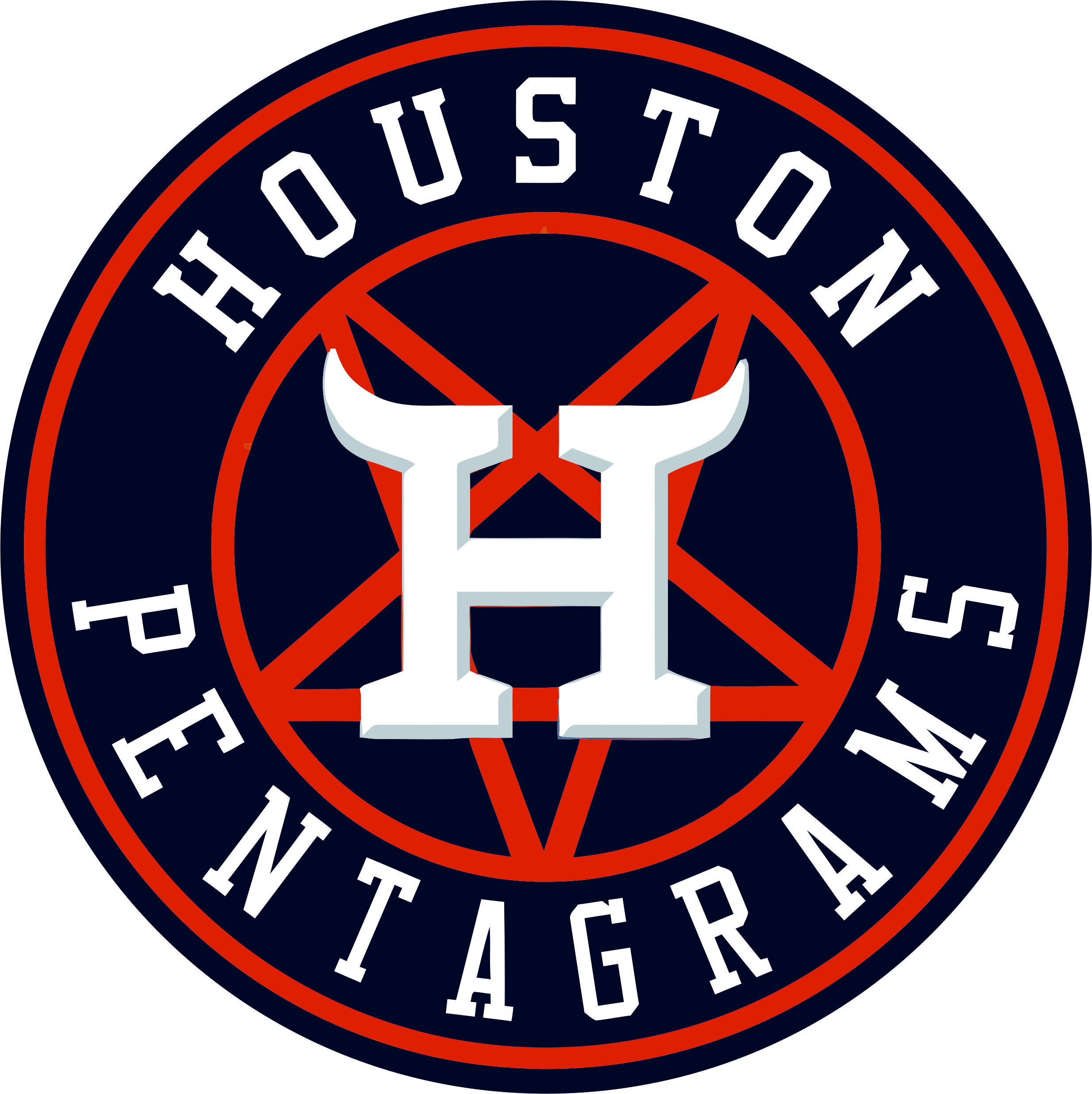 Houston Astros Pentagrams Logo DIY iron on transfer (heat transfer)...